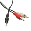 2RCA-STE-12 - 3.5mm Stereo to RCA Audio Cable, 3.5mm Stereo Male to Dual RCA Male (Right and Left), 12 foot