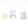 300-314SE - Blank Surface Mount Box for Keystones, 1 Port, White