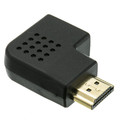 30HH-50250 - HDMI High Speed Horizontal 90 Degree Elbow Adapter - Right, HDMI Type-A Male to HDMI Type-A Female, 4K 60Hz, Black