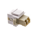 30LC-LC400 - Keystone, White, LC Fiber Optic Network Coupler