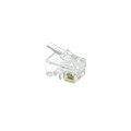 31D0-440HD - Phone/Data RJ22 Crimp Connectors for Flat Cable, 4P4C, 100 pieces