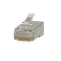 31D0-650HD - Shielded Cat6a RJ45 Crimp Connectors for Solid Cable, POE Compliant, 100 pieces