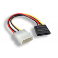 31SA-04106 - SATA 15-Pin Female to 5.25 inch Male / LP4 DC Power Cable, 6 inch