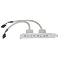 31U1-02408 - USB PC Expansion Slot Cover, Dual USB Type A Female Ports to Board Header