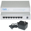 7002-22083 - 8 Port 10/100 Fast Ethernet Switch, White