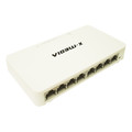 7102-22083 - 8 Port 10/100/1000 Gigabit Fast Ethernet Switch, White