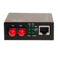 71F1-101ST - Ethernet to Multimode Fiber Optic Converter, RJ45 (100Base-TX) to Fiber-ST (100Base-FX) 2km