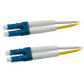 LCLC-01203-PL - Plenum LC Duplex Fiber Optic Patch Cable, OS2 9/125 Singlemode, Yellow Jacket, Blue Connector, 3 meter (10 foot)