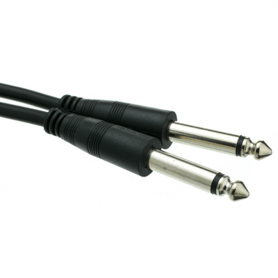 1/4 inch Mono Patch Cable, 1/4 Male, 25 foot - Part Number: 10A1-61125