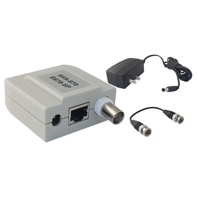 Passive Video Balun, Female BNC Connector, Power on 3 Pairs, Monitor Side - Part Number: 10B1-01340