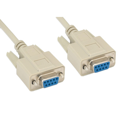 DB9 Female Serial Cable, DB9 Female, UL rated, 9 Conductor, 1:1, 25 foot - Part Number: 10D1-03425