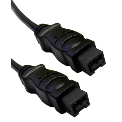 Firewire 800 9 Pin cable, Black, IEEE-1394b, 6 foot - Part Number: 10E3-99006BK