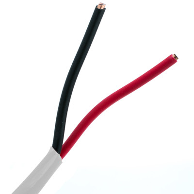 Plenum Security Cable, White, 14/2 (14 AWG 2 Conductor), Stranded, CMP, Spool, 1000 foot - Part Number: 11K7-02912MH