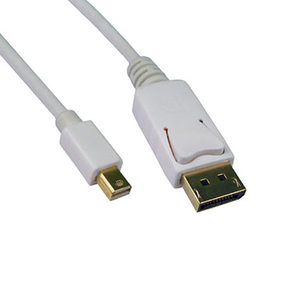 Mini DisplayPort 1.2 Video Cable, Mini DisplayPort Male to DisplayPort Male, 10 foot - Part Number: 10H1-62110