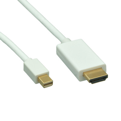 Mini DisplayPort to HDMI Cable, Mini DisplayPort Male to HDMI Male, 3 foot - Part Number: 10H1-62303