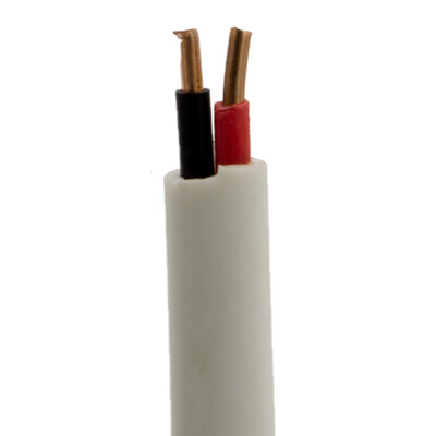 22/2 (22AWG 2C) Solid CM Security Cable, White, 500 ft, Pullbox - Part Number: 10K4-02912TF
