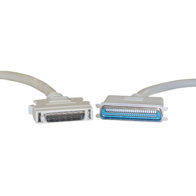 SCSI II cable, HPDB50 (Half Pitch DB50) Male to Centronics 50 (CN50) Male, 25 Twisted Pairs, 6 foot - Part Number: 10P1-01106