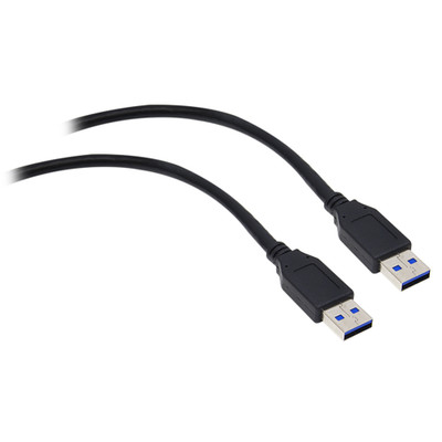 USB 3.0 Cable, Black, Type A Male / Type A Male, 10 foot - Part Number: 10U3-02110BK