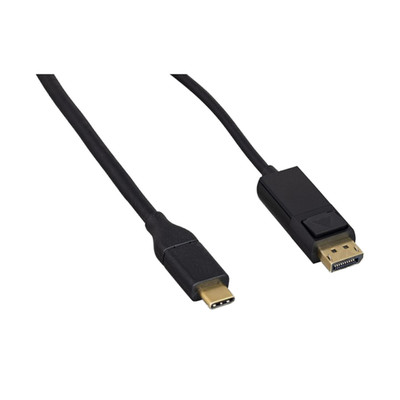 USB 3.1 Type C Male to DisplayPort Male Video Cable, 6 Foot, Black - Part Number: 10U3-60106