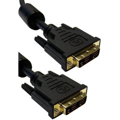 DVI-D / DVI-D Single Link Cable with Ferrite, 3 meter (10 foot) - Part Number: 10V1-05303BK-F