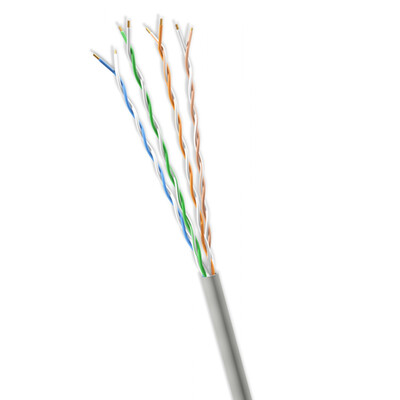 Bulk Slim Cat6 Gray Ethernet Cable, 28AWG Stranded Copper, UTP, Spool, 1000 foot - Part Number: 10X8-821MH