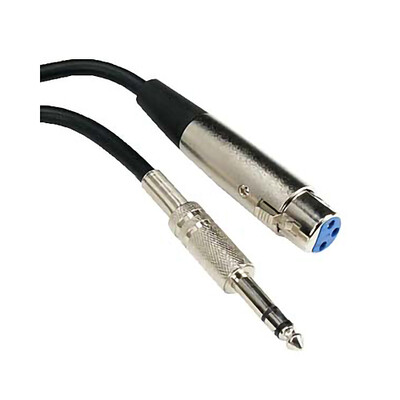 XLR Female to 1/4 Inch TRS/Stereo Male Audio Cable, 25 foot - Part Number: 10XR-01625