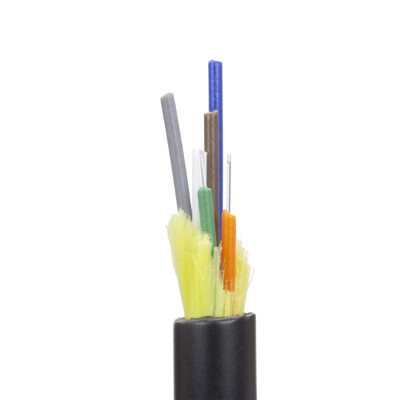 6 Fiber Indoor/Outdoor Fiber Optic Cable, Multimode 50/125 OM3, Corning, Plenum Rated, Black, Spool, 1000ft - Part Number: 11F3-306NH