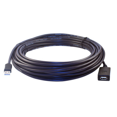 Plenum USB 2.0 High Speed Active Extension Cable, CMP, Type A Male to A Female, 25 foot - Part Number: 11U2-51025
