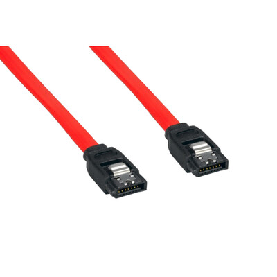 Serial ATA (SATA) Cable, 180 degree 7 Pin With Latch, 1  meter (3.3 foot) - Part Number: 21SA-5301M