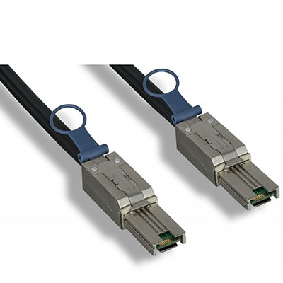 SFF8088 External Mini-SAS Cable, 6Gbit, SFF8088 male to SFF8088 male, 1m - Part Number: 23SA-02201