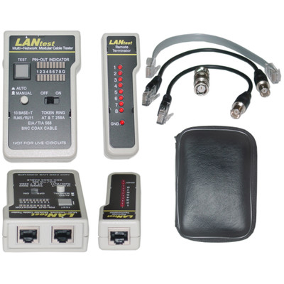 Lan Tester Network Cable tester, Pin Configuration/Wire Map Results - Part Number: 30D1-56551