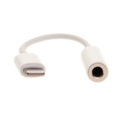 Apple Authorized Lightning Male to 3.5mm Adapter Cable, 3 inch - Part Number: 30U2-15505
