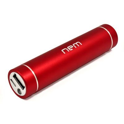 3000 mAh USB power bank, 1 Amp charge rate, 1 port, with flashlight. Includes micro USB cable.  Red - Part Number: 30W1-500RD