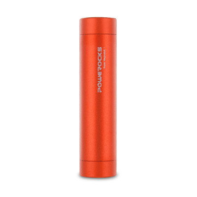 Powerocks 2800mAh Power Bank, 1 USB port, Includes Micro USB Charge Cable, Orange - Part Number: 30W1-62006