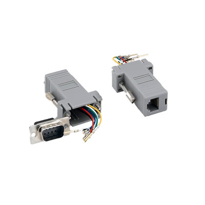 Modular Adapter, Gray, DB9 Male to RJ12 Jack - Part Number: 31D1-16210