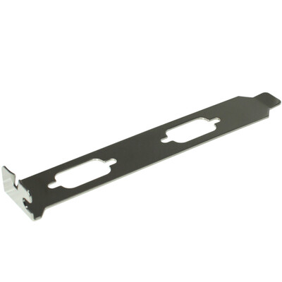 ATX Case Bracket, Dual DB9 Serial Port Punch Out - Part Number: 31D2-30100