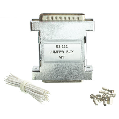 RS-232 Jumper Box, DB25 Male to DB25 Female - Part Number: 31D3-44200