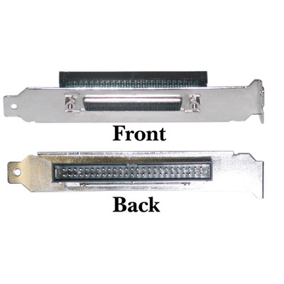 SCSI Computer Slot Adapter, Internal IDC 50 Male to External HPDB68 (Half Pitch DB68) Female - Part Number: 31P2-32300