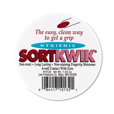 Lee Sortkwik Fingertip Moisteners, 1 3/4 oz, Pink, 2/Pack - Part Number: 3401-10202