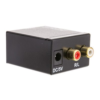 Analog to Digital Audio Converter, Powered, Dual RCA Female (Analog) to RCA Female (Digital Coaxial) - Part Number: 40TS-21100
