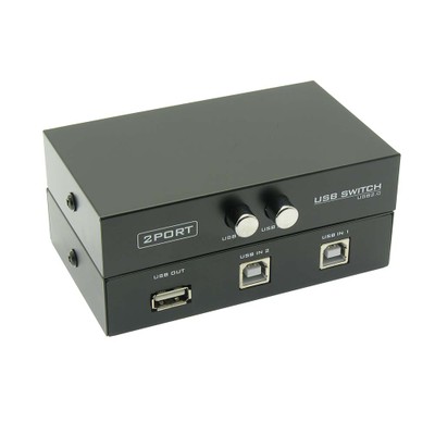 2 PC to 1 USB Device, Manual Switch.  USB2.0 - Part Number: 40U1-01000