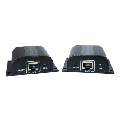 1080p HDMI Extender over Cat6 balun. 50 meter(164 feet).  Includes transmitter unit, receiver unit, power cables, and IR. - Part Number: 41V3-24200