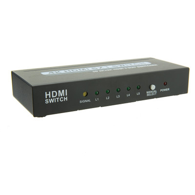 HDMI Switch, 5 way, 5x1, HDMI High Speed with Ethernet - Part Number: 41V3-25100