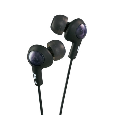 JVC Gumy Plus Inner-Ear Earbuds, Black - Part Number: 5002-102BK