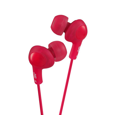 JVC Gumy Plus Inner-Ear Earbuds, Red - Part Number: 5002-102RD