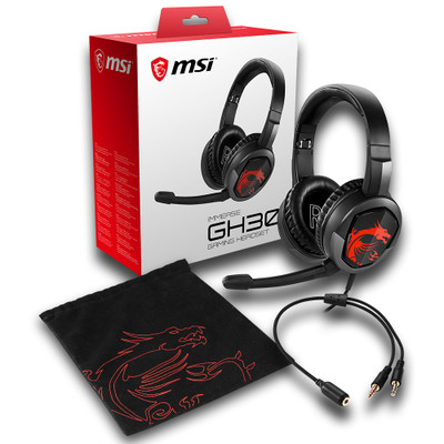 MSI Immerse GH30 Gaming Headset - Part Number: 5002-32210