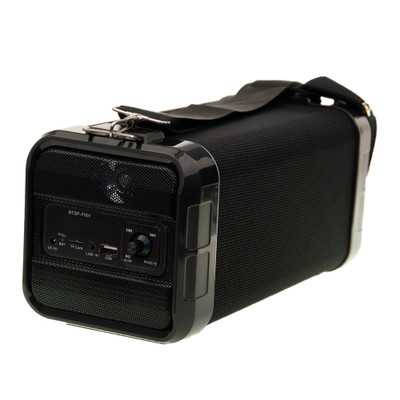 Portable Bluetooth Speaker with AUX input, USB,  and Micro SD card port. 4 inch woofer. Black - Part Number: 5002-40300