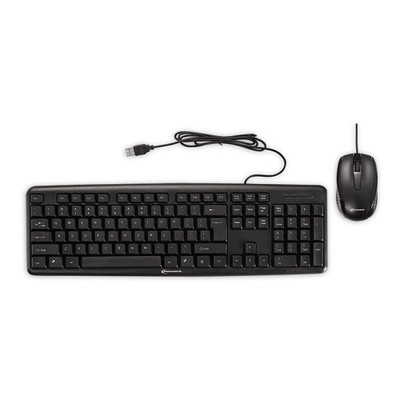 Innovera Slimline Keyboard and Mouse, USB 2.0, Black - Part Number: 5012-12702