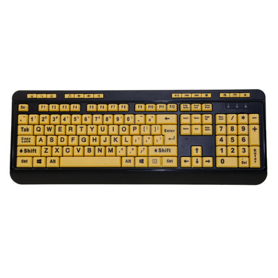 Easy Touch 132 Luminous Large-Print Desktop Keyboard - Part Number: 5012-KB210