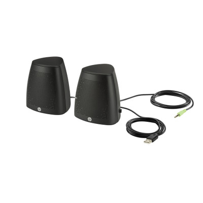 HP S3100 Speaker System - 2.40 W RMS - Black - Part Number: 60PS-70000